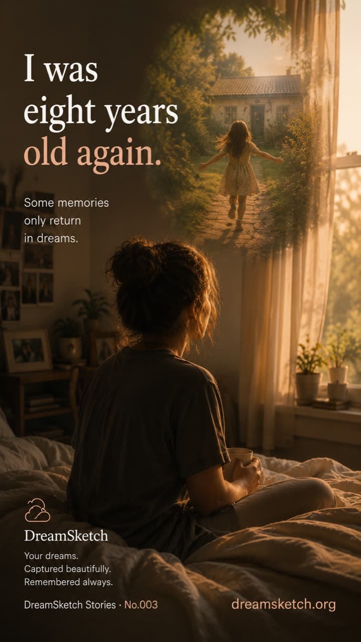 DreamSketch story about being eight years old again